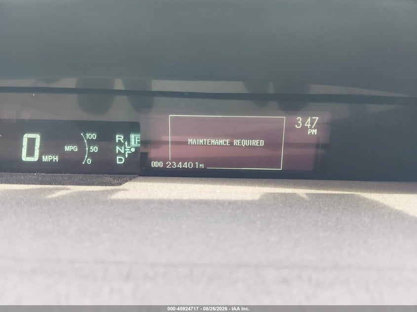 TOYOTA PRIUS 2012 VIN JTDKN3DUXC1589078