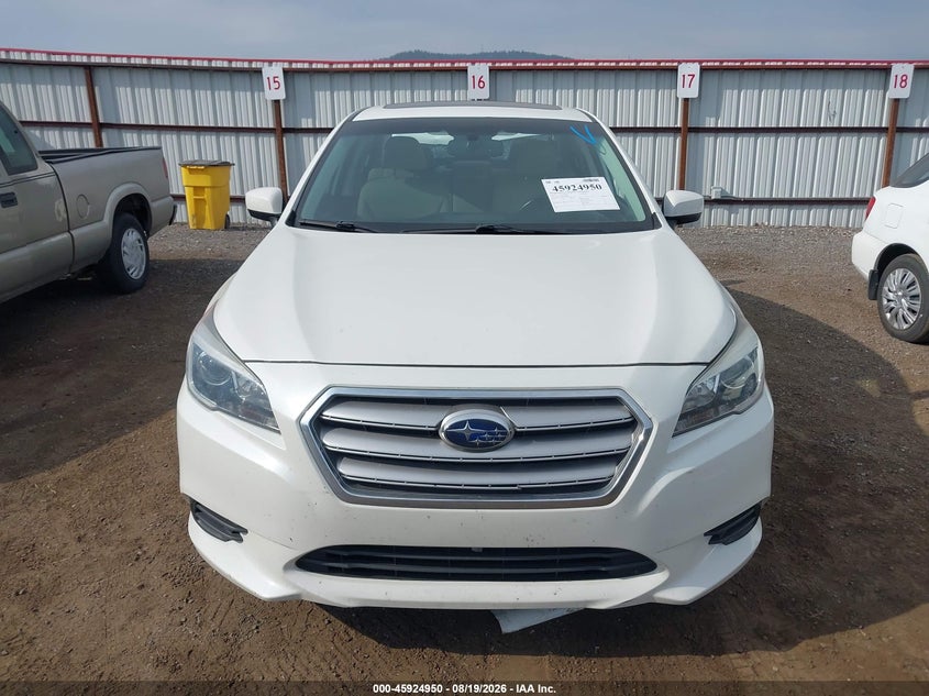 2015 SUBARU LEGACY SEDAN 2.5L H-4 DOHC, VVT, 175HP