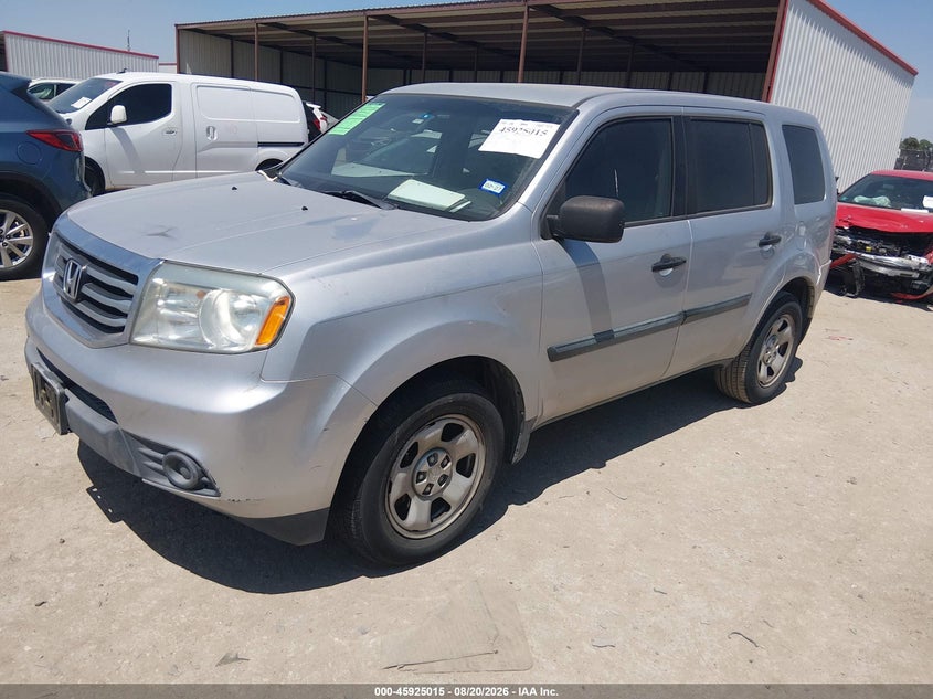 2012 Honda Pilot, Rear, IAAI, VIN 5FNYF3H25CB019240 — photo 2