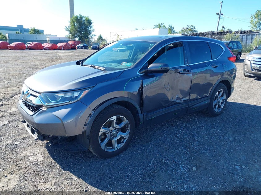 2019 Honda CR-V, Левый бок, IAAI, VIN 5J6RW2H51KL014129 — фото 2