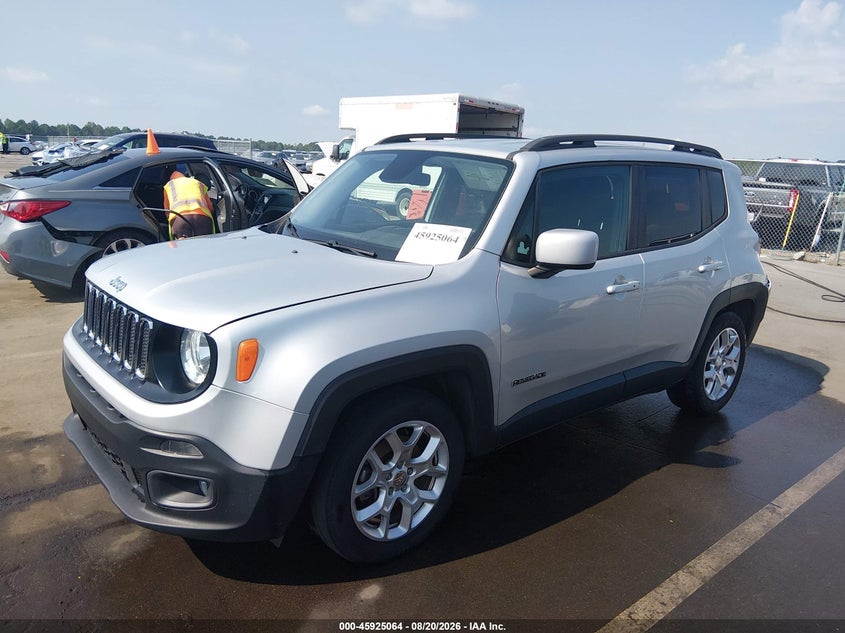 Vin: zaccjabt6gpc47437, lot: 46424151, jeep renegade latitude 20162
