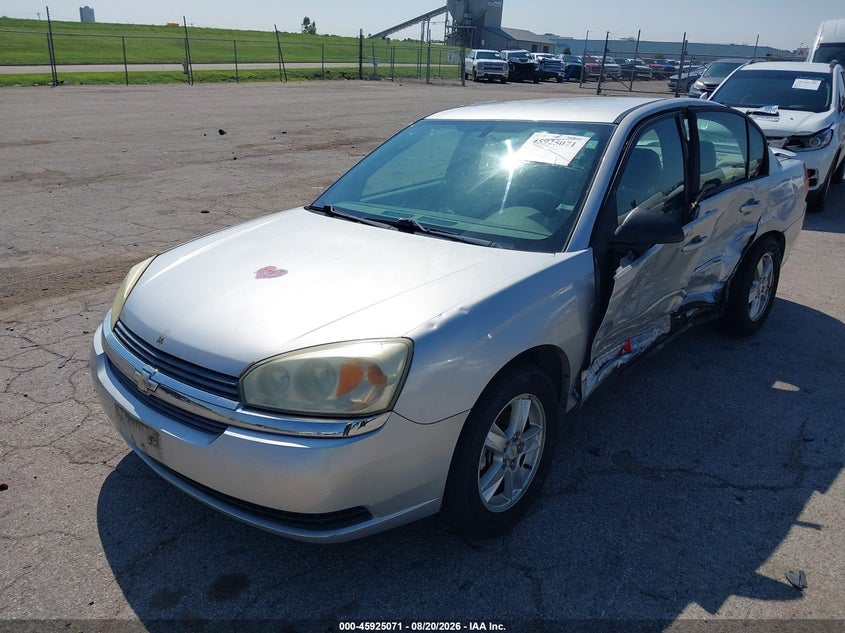 2005 Chevrolet Malibu, Левый бок, IAAI, VIN 1G1ZT54885F195015 — фото 2