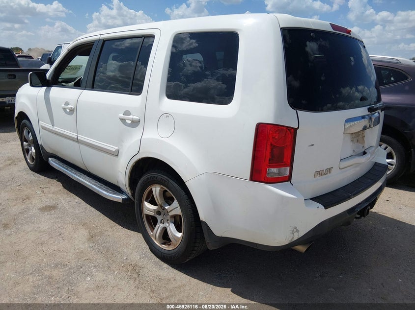 Vin: 5fnyf3h67db010544, lot: 46424204, honda pilot ex-l 20133