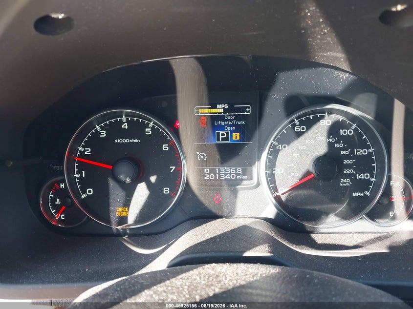 2014 SUBARU OUTBACK auction photo 7