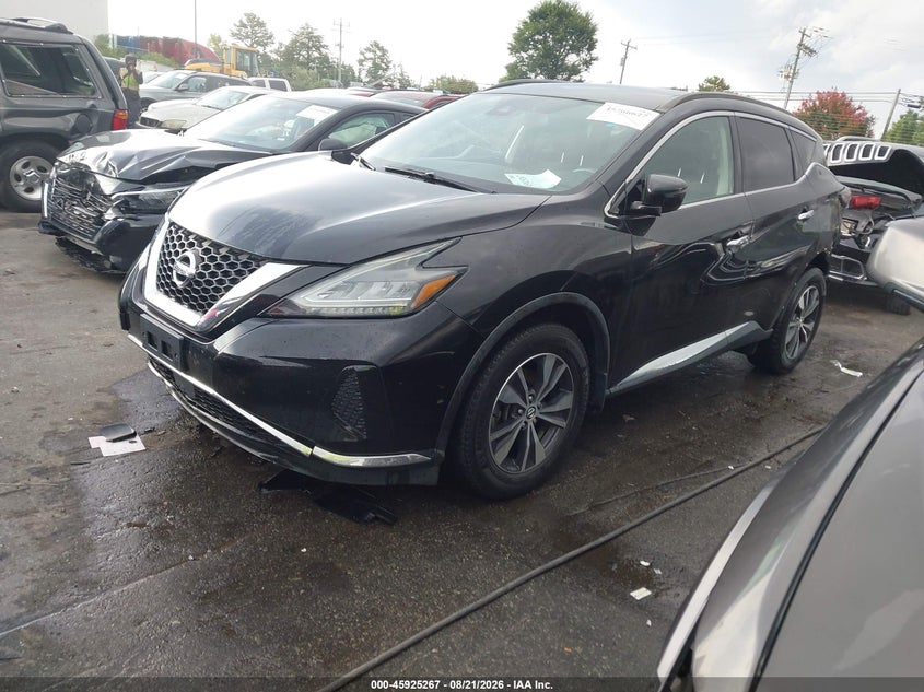 2020 Nissan Murano, Удар сзади, IAAI, VIN 5N1AZ2BS4LN111237 — фото 2