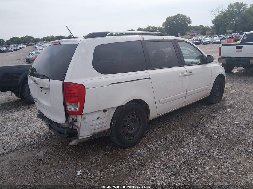 Vin: kndmg4c73b6365849, lot: 46424371, kia sedona lx 20114