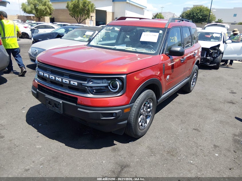 2023 Ford Bronco Sport, Удар ззаду, IAAI, VIN 3FMCR9B68PRD15076 — фото 2