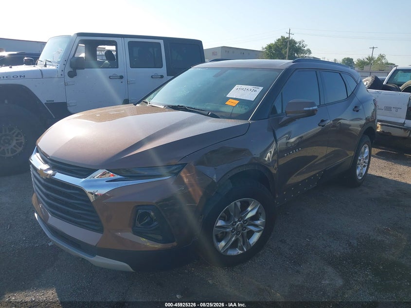 2019 Chevrolet Blazer, Обидва боки, IAAI, VIN 3GNKBBRAXKS692877 — фото 2