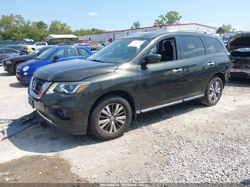 2017 Nissan Pathfinder, Удар сзади, IAAI, VIN 5N1DR2MM4HC603460 — фото 2