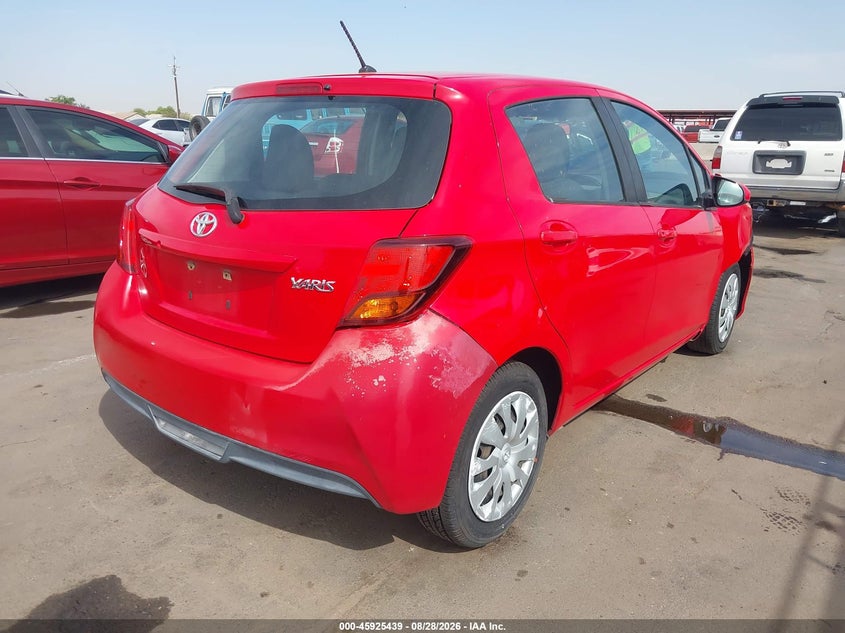 Vin: vnkktud35ga062582, lot: 46424527, toyota yaris l 20164