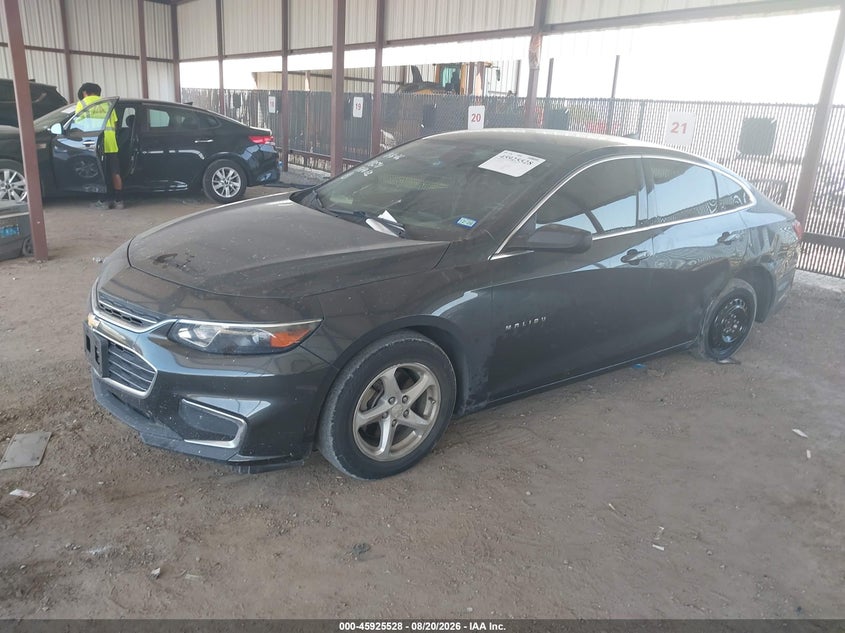 2018 Chevrolet Malibu, Лівий зад, IAAI, VIN 1G1ZB5STXJF166880 — фото 2