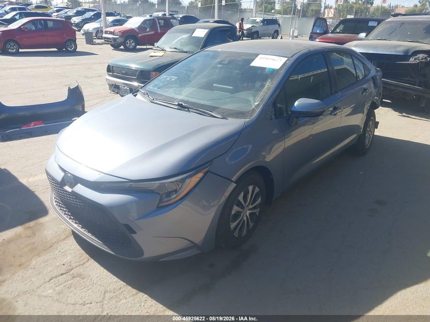 Vin: jtdeamde1nj054828, lot: 46424710, toyota corolla hybrid le 20222