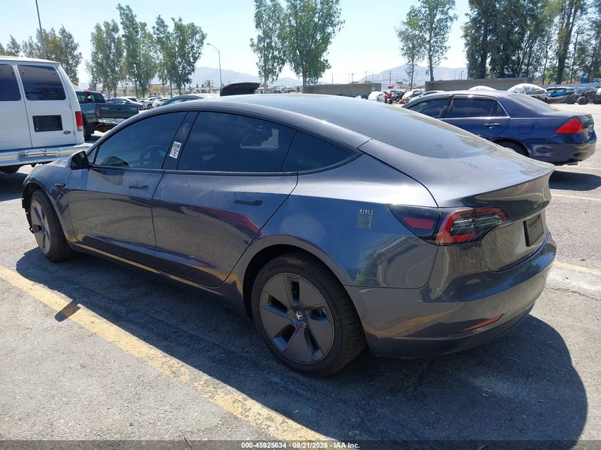Vin: 5yj3e1ea2pf608569, lot: 46424722, tesla model 3 rear-wheel drive 20233