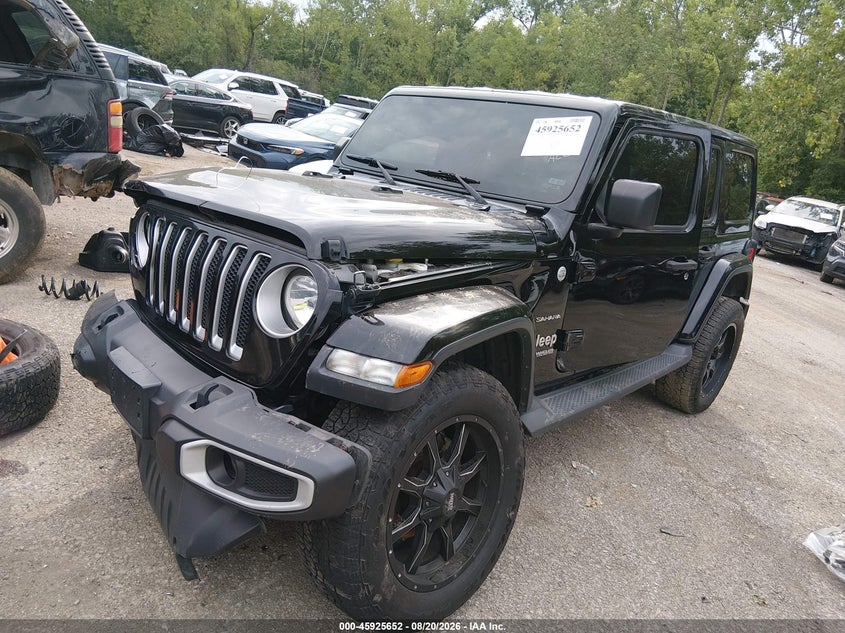 2018 Jeep Wrangler, Front End, IAAI, VIN 1C4HJXEG2JW294644 — photo 2