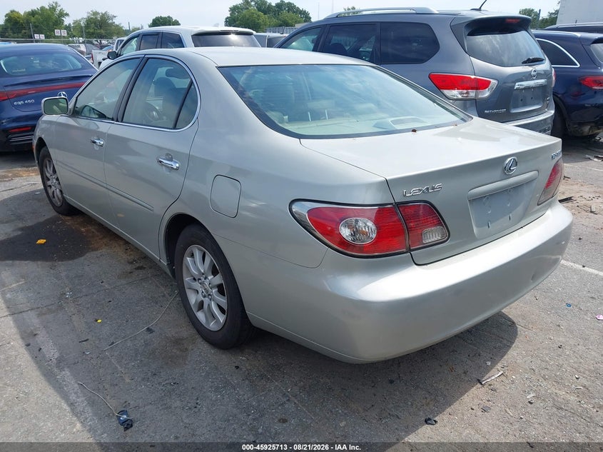 2004 LEXUS ES SEDAN 3.3L V-6 DOHC, VVT, 225HP