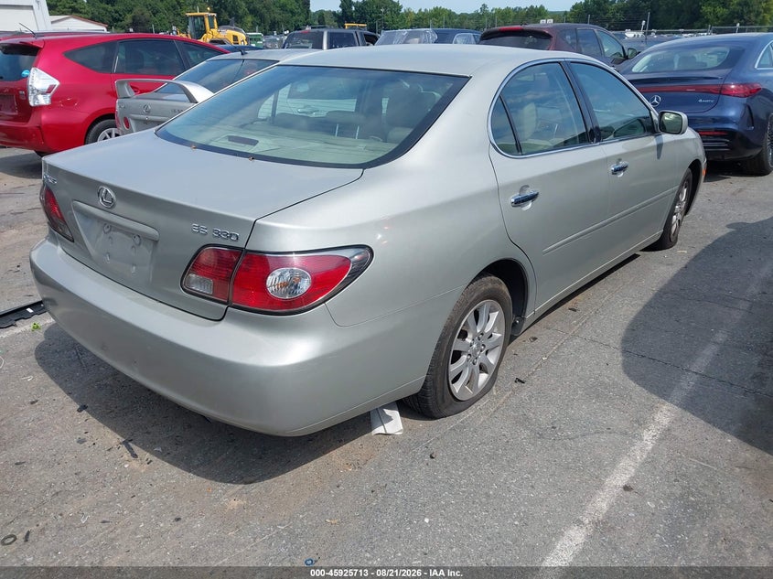 2004 LEXUS ES SEDAN 3.3L V-6 DOHC, VVT, 225HP