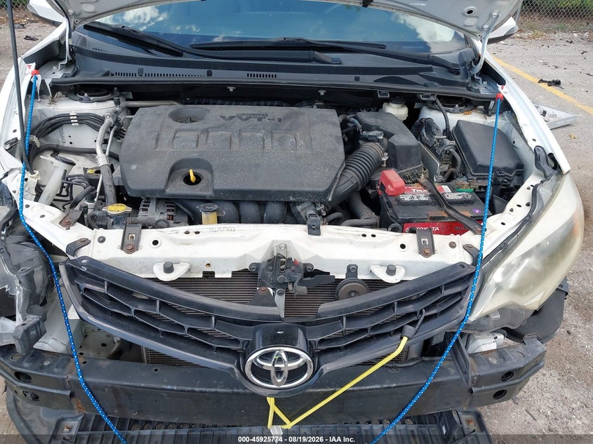 2014 TOYOTA COROLLA SEDAN 1.8L I-4 DOHC, VVT, 132HP
