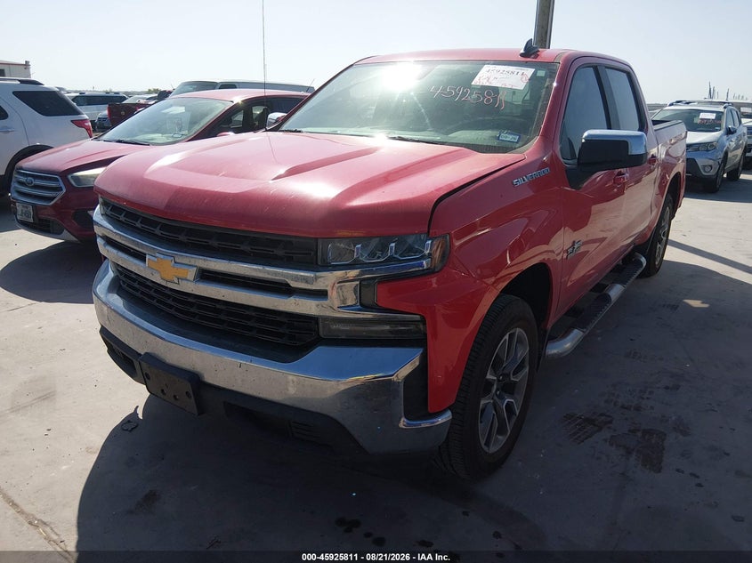 2019 Chevrolet Silverado, Удар ззаду, IAAI, VIN 3GCPWCED7KG109967 — фото 2