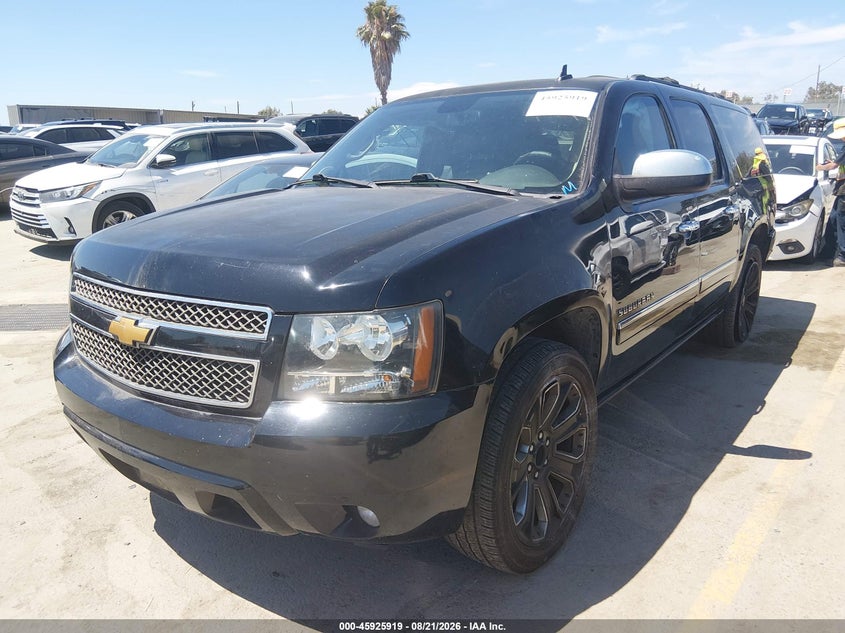 2014 Chevrolet Suburban Ltz, Rear, IAAI, VIN 1GNSCKE05ER109021 — photo 2