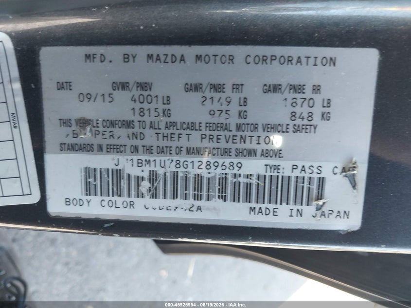 2016 MAZDA MAZDA3 I SPORT · Photo 9