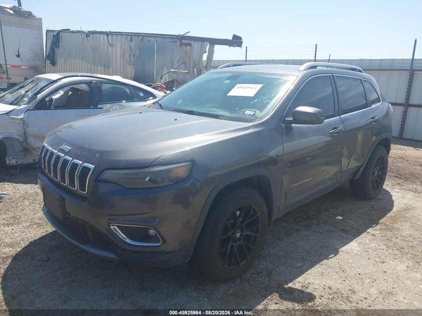 2019 Jeep Cherokee, Left Rear, IAAI, VIN 1C4PJMDX3KD461747 — photo 2