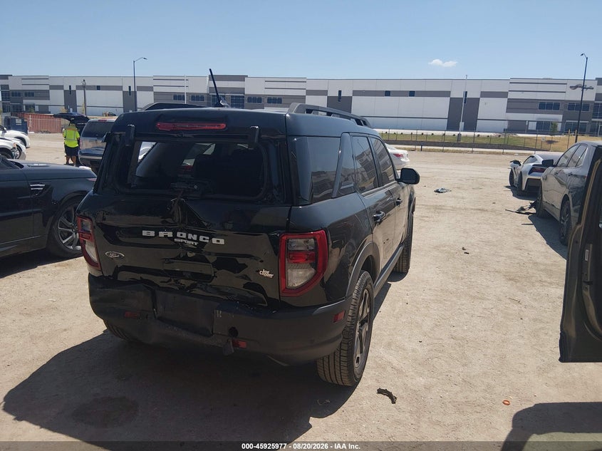 Vin: 3fmcr9c66prd50438, lot: 46425065, ford bronco sport outer banks 20234