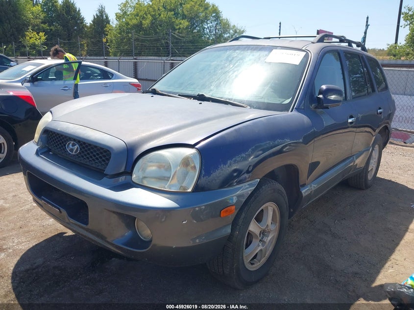 2004 Hyundai Santa Fe, Hail, IAAI, VIN KM8SC13D44U759409 — photo 2