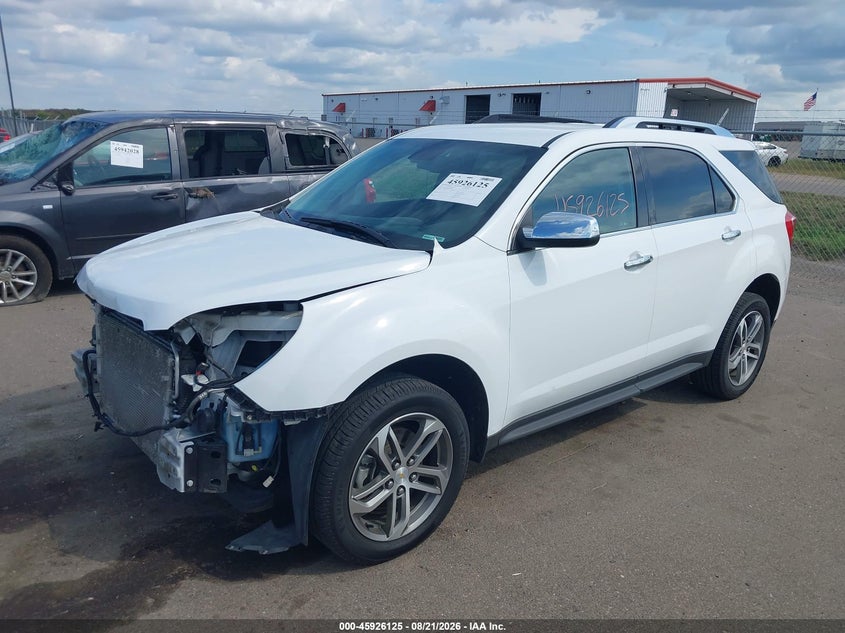 2017 Chevrolet Equinox, Удар спереди, IAAI, VIN 2GNALDEK8H1586807 — фото 2