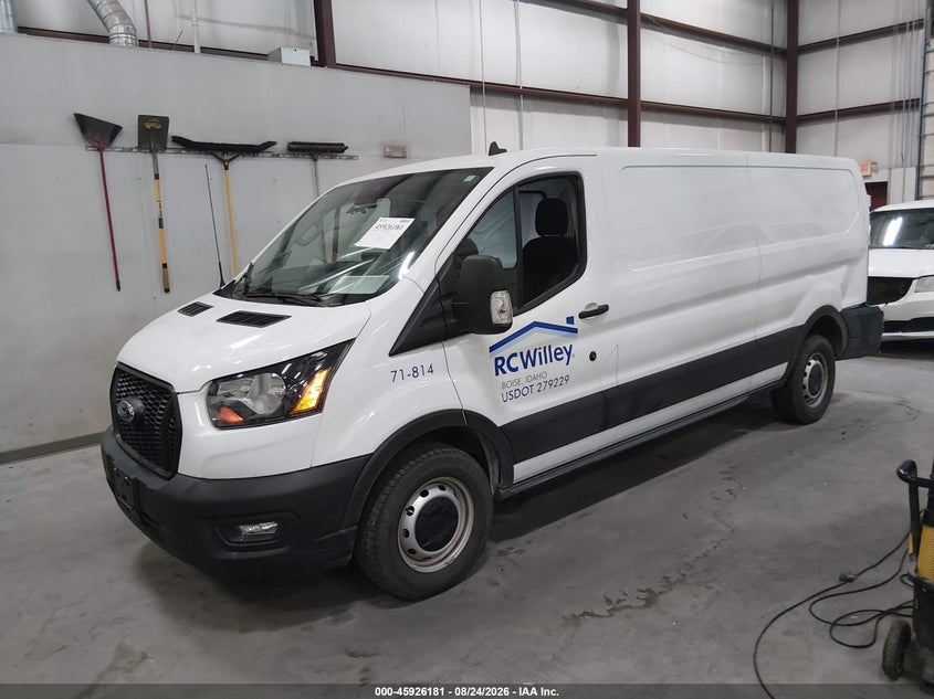 2023 Ford Transit, Left Rear, IAAI, VIN 1FTBR1Y89PKC07483 — photo 2