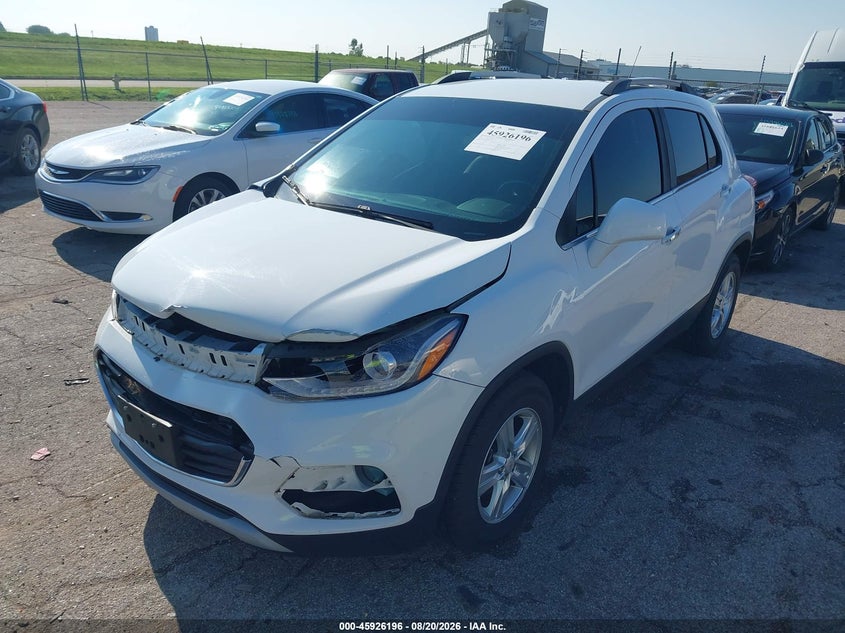 2019 Chevrolet Trax, Front End, IAAI, VIN KL7CJLSB5KB823456 — photo 2