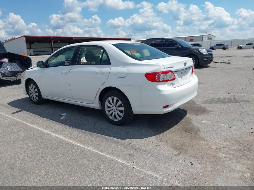 Vin: jtdbu4ee0c9171453, lot: 46425290, toyota corolla le 20123