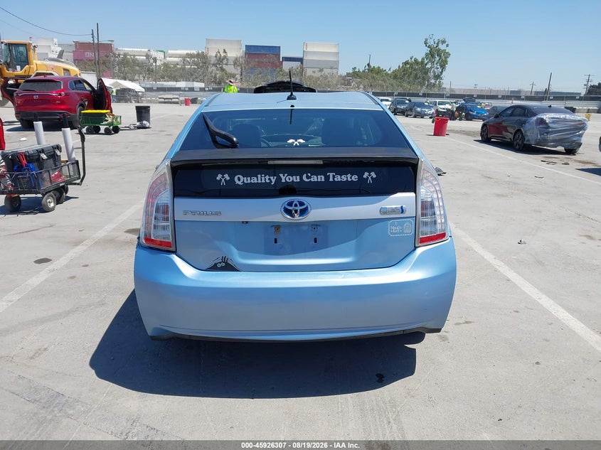 TOYOTA PRIUS PLUG-IN 2012 VIN JTDKN3DP0C3016186