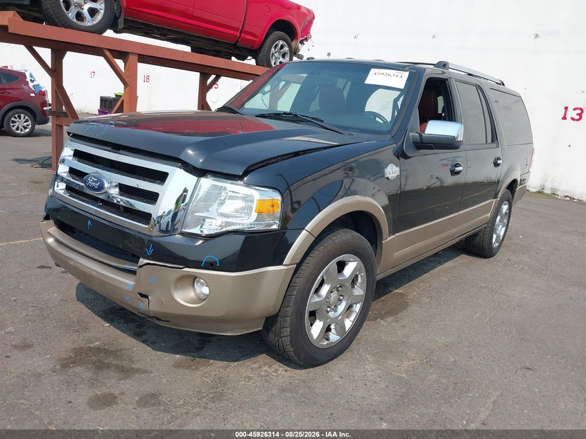 2013 Ford Expedition, Удар спереду, IAAI, VIN 1FMJK1J51DEF40010 — фото 2