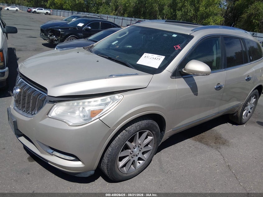 Vin: 5gakvbkd1fj189204, lot: 46425513, buick enclave leather 20152
