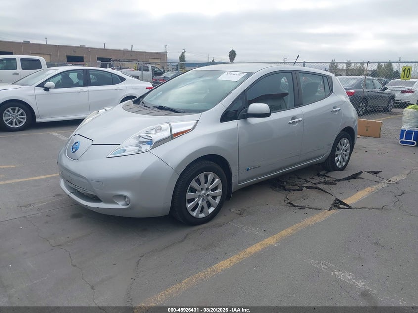 2013 Nissan Leaf, Левый бок, IAAI, VIN 1N4AZ0CP5DC413772 — фото 2