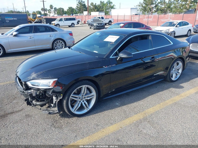 2018 Audi A5, Front End, IAAI, VIN WAUTNAF54JA007646 — photo 2
