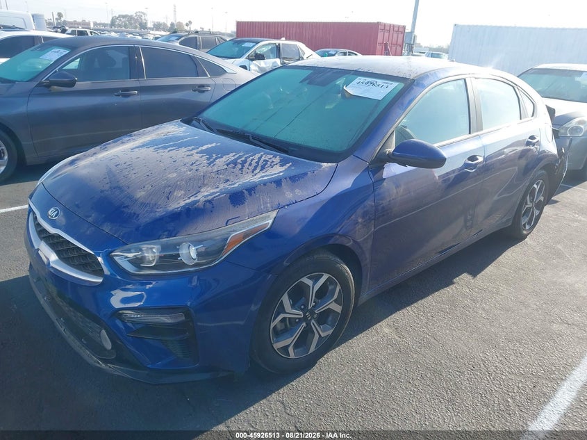 2021 Kia Forte, Rear, IAAI, VIN 3KPF24AD9ME375248 — photo 2