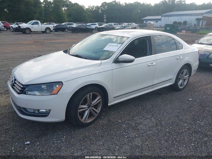 2012 VOLKSWAGEN PASSAT SEDAN 2.0L I-4 DI, DOHC, TURBO, 140HP