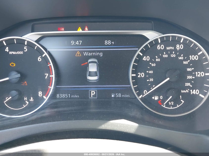 2019 NISSAN ALTIMA SEDAN 2.5L I-4 DI, DOHC, VVT, 182HP