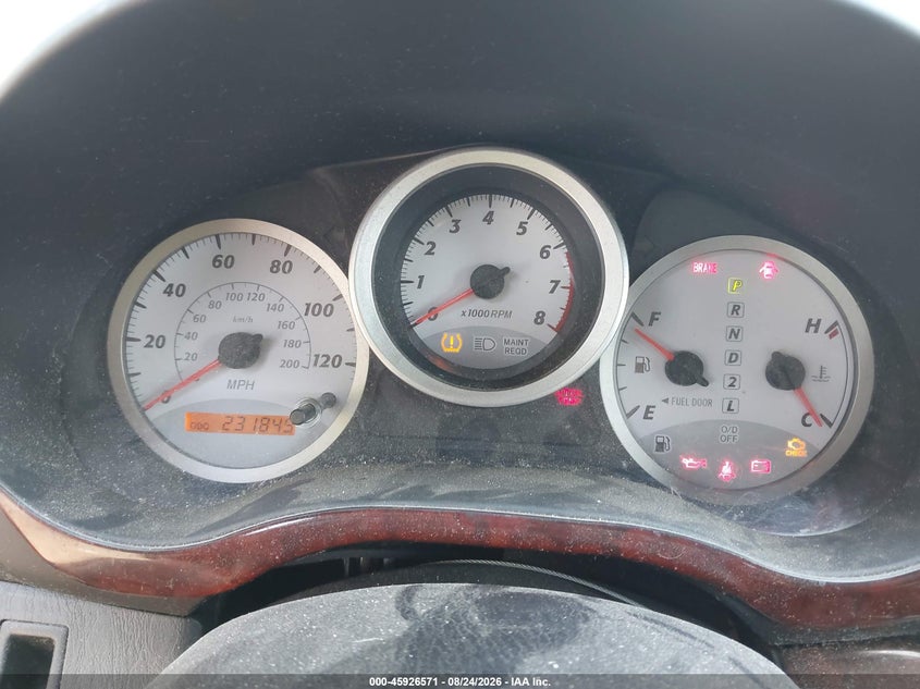 2004 TOYOTA RAV 4 SPORT UTILITY VEHICLE 2.4L I-4 DOHC, VVT, 161HP