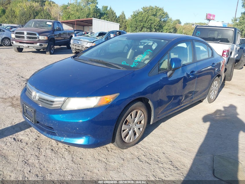2012 HONDA CIVIC auction photo 2