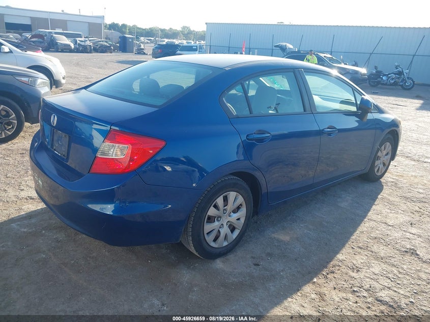 2012 HONDA CIVIC auction photo 4
