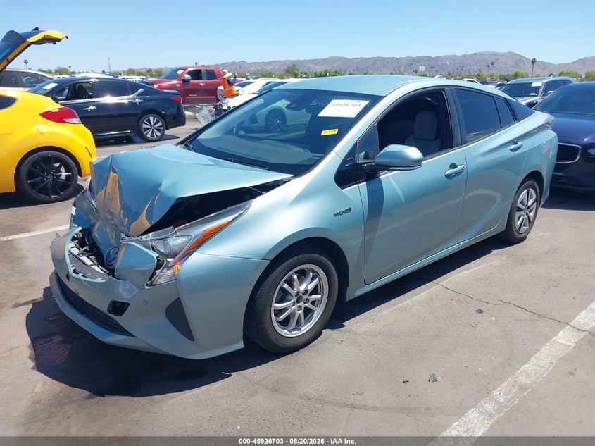 2017 Toyota Prius, Удар спереду, IAAI, VIN JTDKBRFU8H3054304 — фото 2