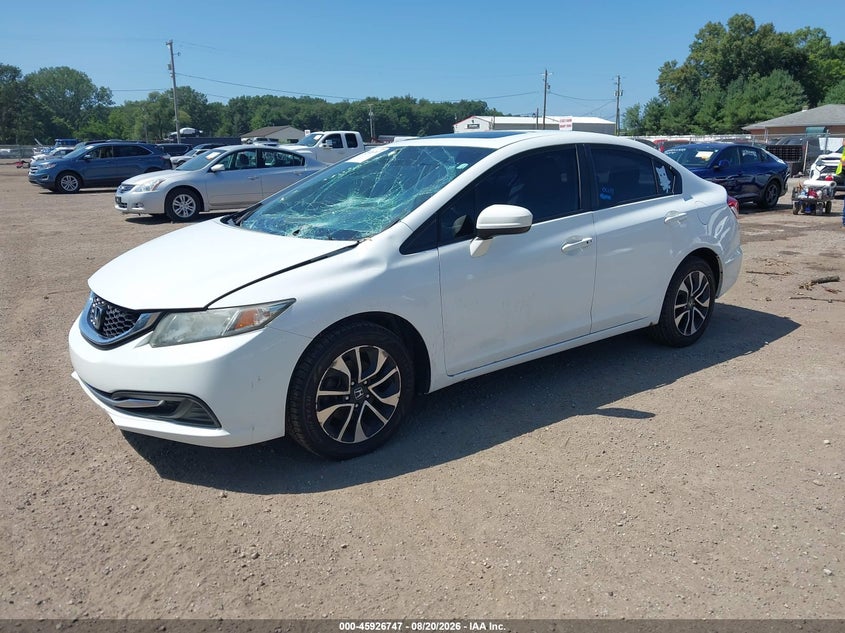 2015 Honda Civic, Стихия, IAAI, VIN 19XFB2F85FE024047 — фото 2