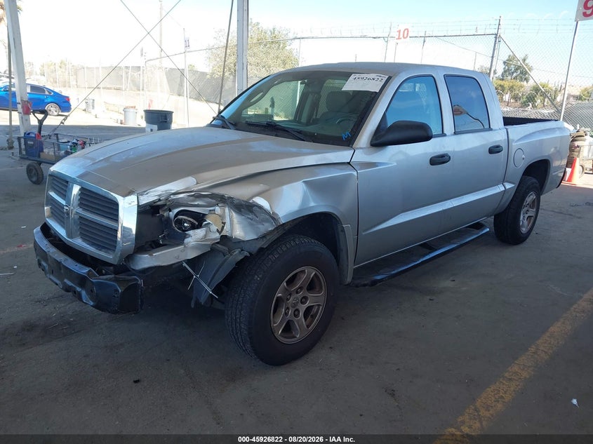 2006 Dodge Dakota, Left Front, IAAI, VIN 1D7HE48K86S504381 — photo 2