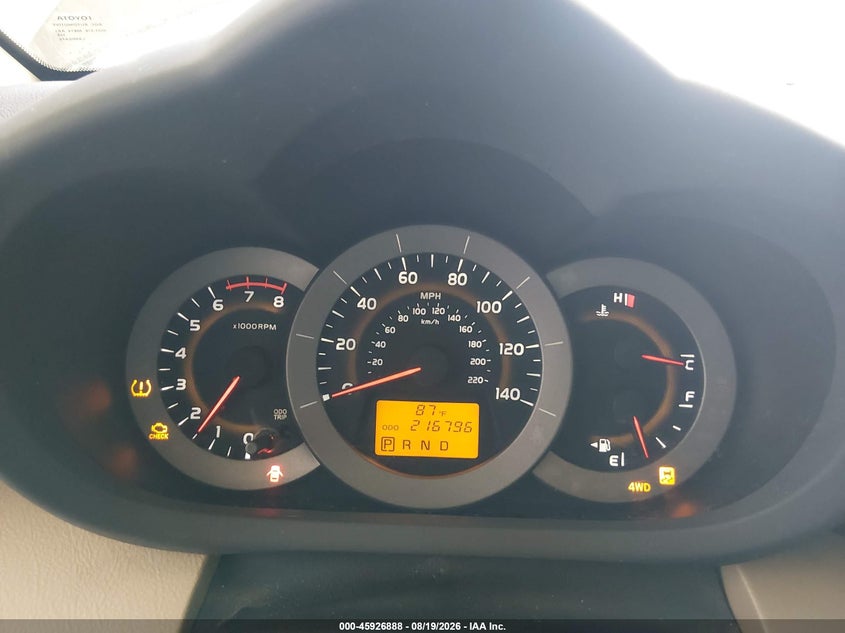 2011 TOYOTA RAV 4 SPORT UTILITY VEHICLE 2.5L I-4 DOHC, VVT, 179HP