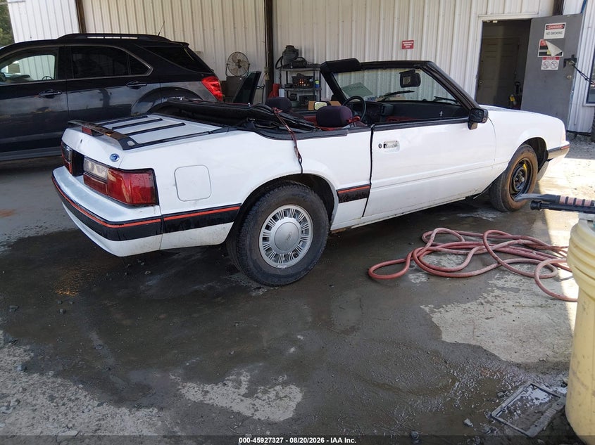 FORD MUSTANG 1989 VIN 1FABP44A8KF291187