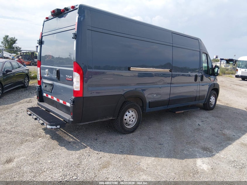 Vin: 3c6mrvjg4me563363, lot: 46426511, ram promaster 3500 cargo van high roof 159 wb ext 20214