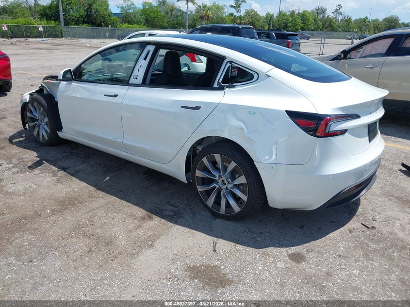 Vin: 5yj3e1ea4sf134682, lot: 46426520, tesla model 3 long range rear-wheel drive/standard rear-wheel drive 20253