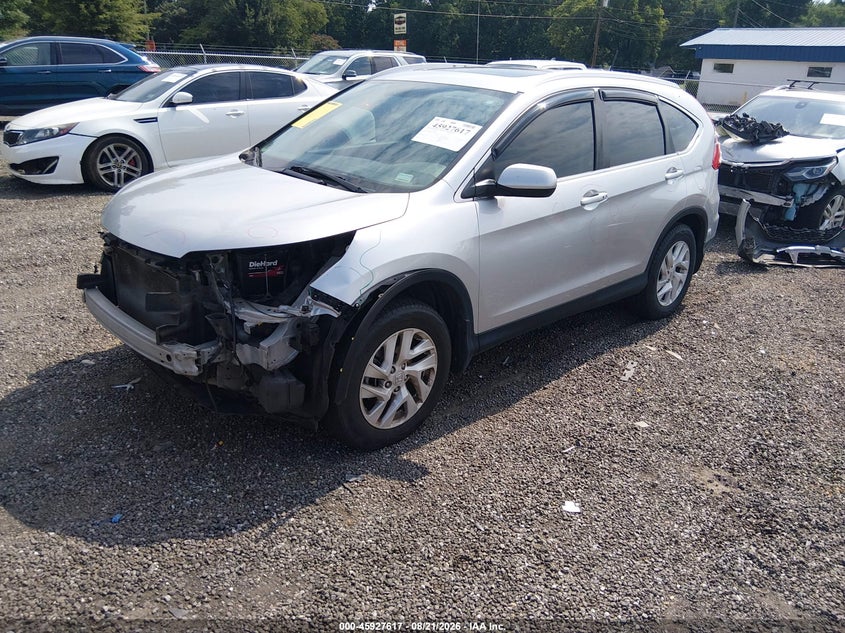 2015 Honda CR-V, Front End, IAAI, VIN 2HKRM3H74FH559237 — photo 2